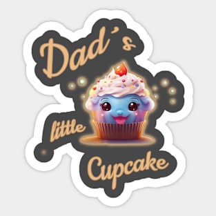 Dad´s little cupcake Sticker